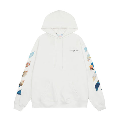 OFF WHITE Hoodie Trendy Street Style Personalized Cotton
