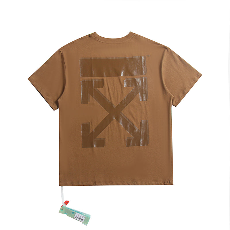 Off White T Shirts Tie-Dye Process Loose Men'S And Women'S Same Style Pure Cotton Short Sleeves
