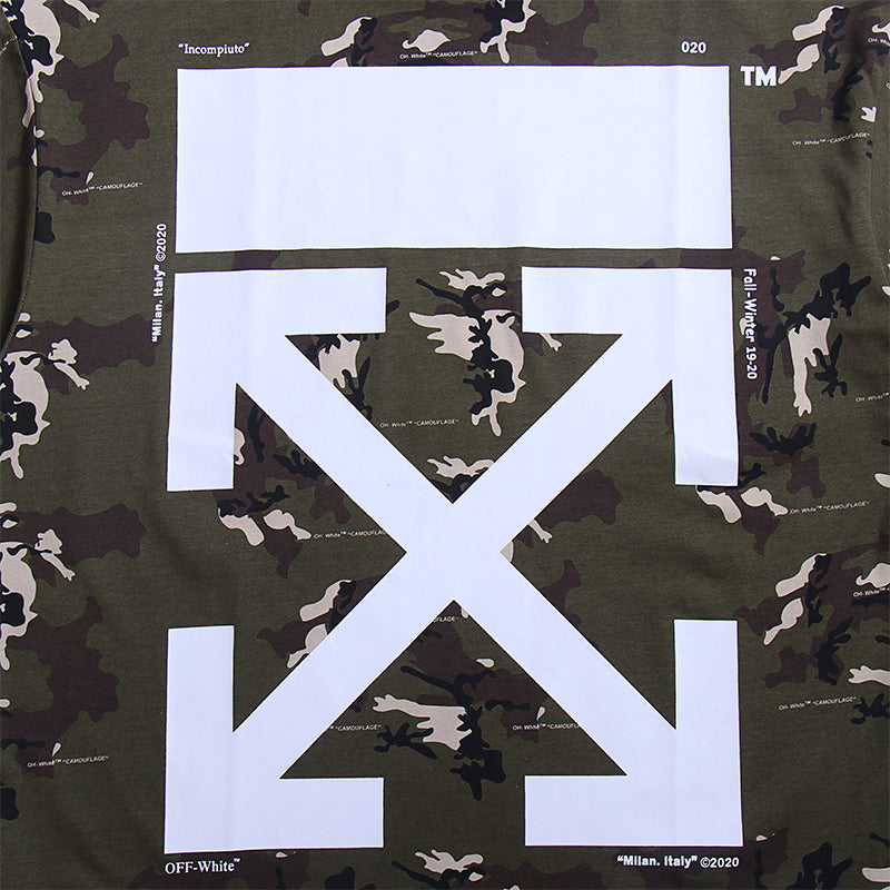 Off White T Shirts Tie-Dye Process Loose Men'S And Women'S Same Style Pure Cotton Short Sleeves