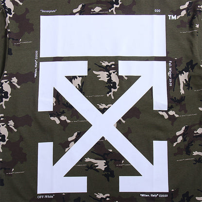 Off White T Shirts Tie-Dye Process Loose Men'S And Women'S Same Style Pure Cotton Short Sleeves