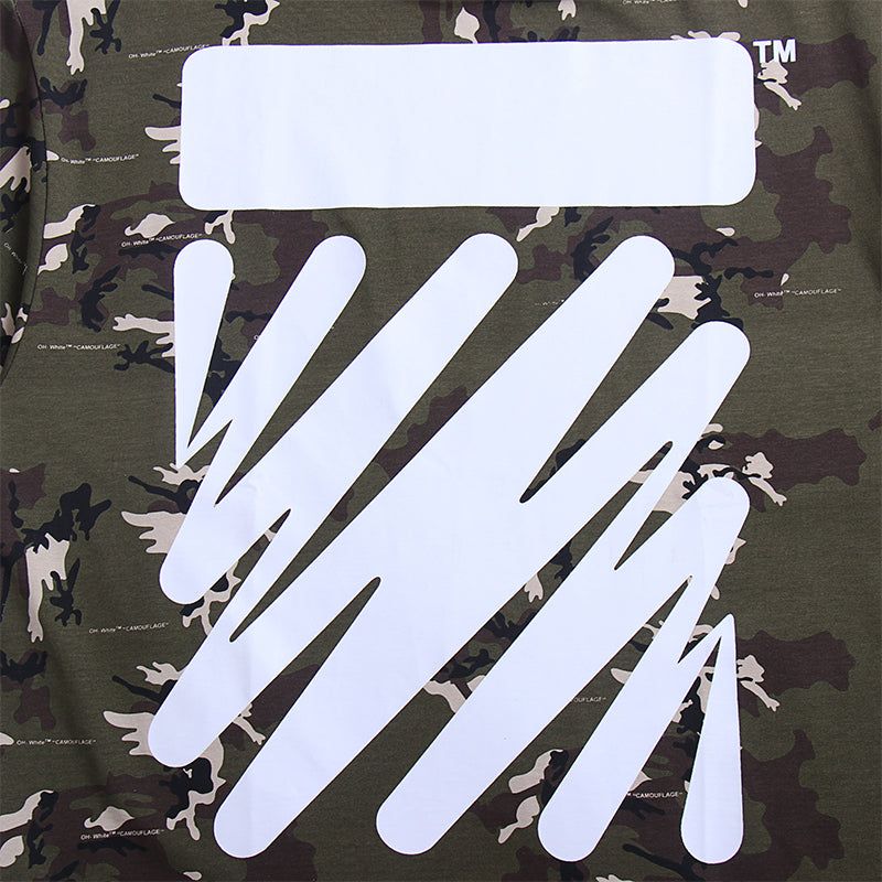 Off White T Shirts Tie-Dye Process Loose Men'S And Women'S Same Style Pure Cotton Short Sleeves
