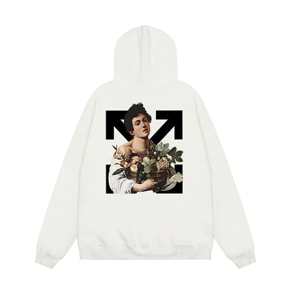 OFF WHITE Hoodie Trendy Street Style Personalized Cotton