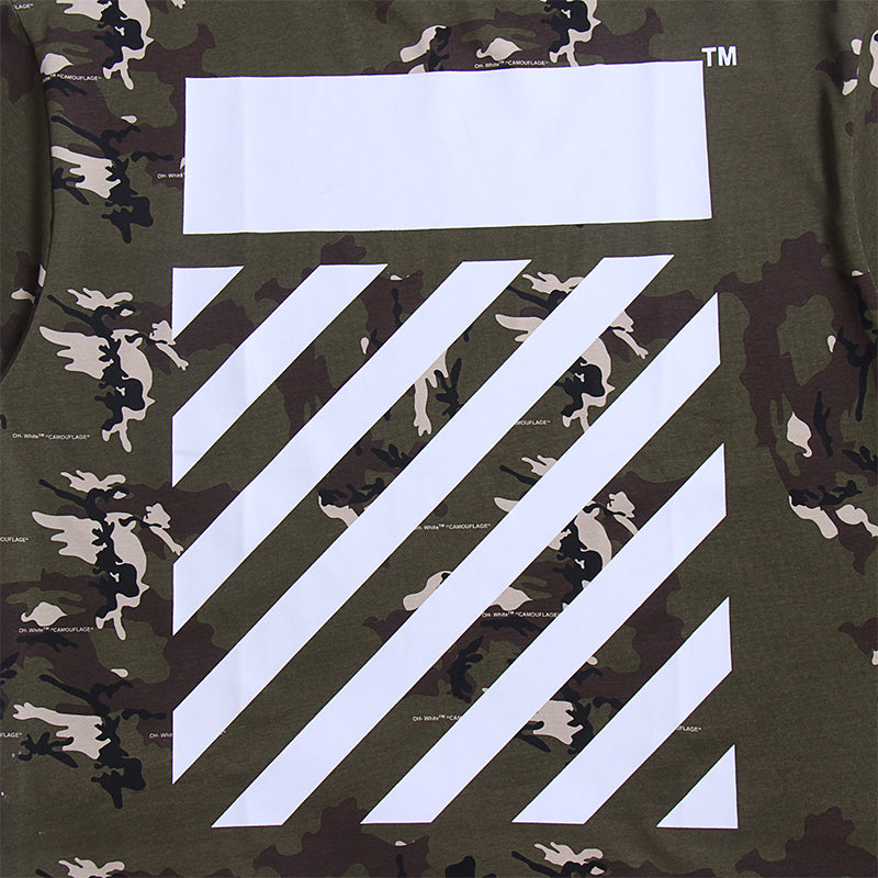 Off White T Shirts Tie-Dye Process Loose Men'S And Women'S Same Style Pure Cotton Short Sleeves
