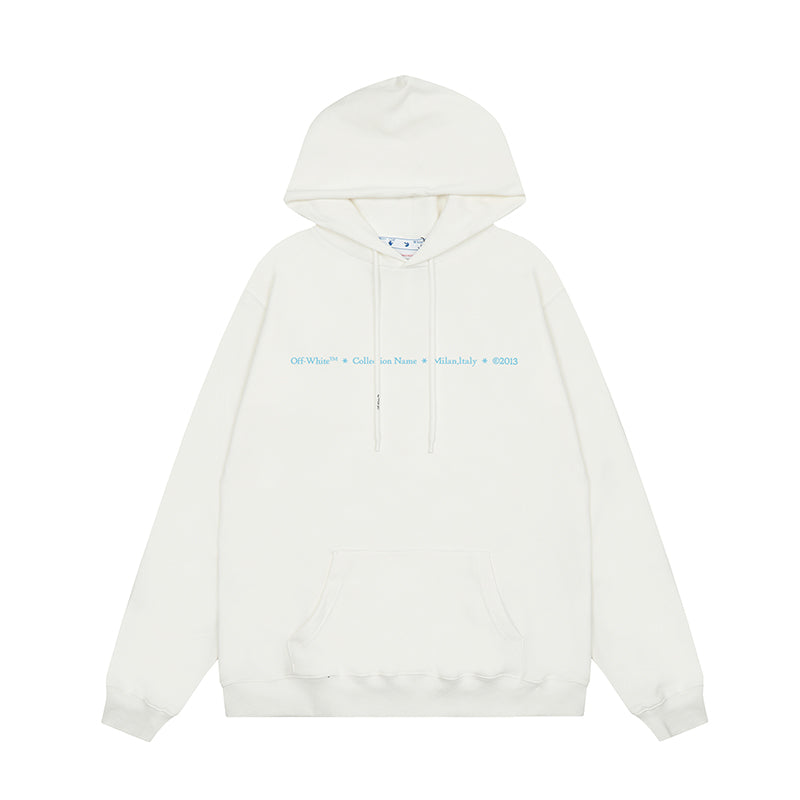OFF WHITE Hoodie Trendy Street Style Personalized Cotton