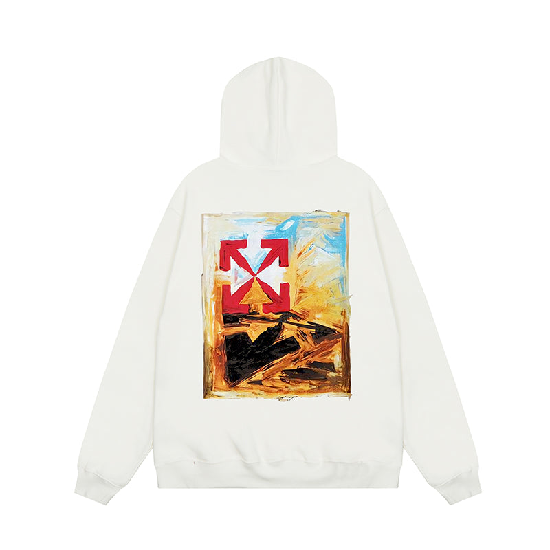 OFF WHITE Hoodie Trendy Street Style Personalized Cotton