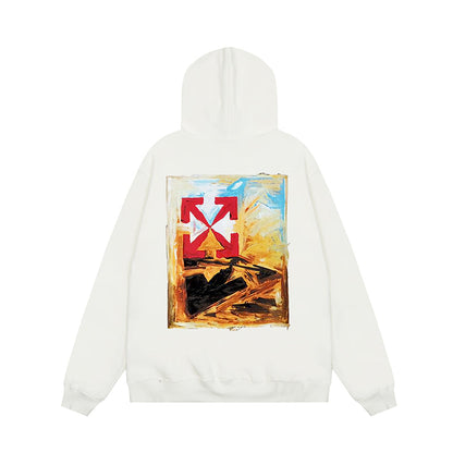 OFF WHITE Hoodie Trendy Street Style Personalized Cotton
