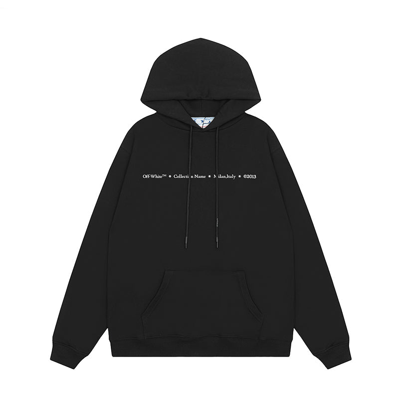OFF WHITE Hoodie Trendy Street Style Personalized Cotton
