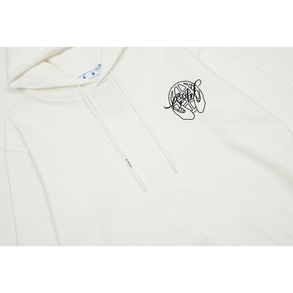 OFF WHITE Hoodie Trendy Street Style Personalized Cotton