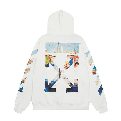 OFF WHITE Hoodie Trendy Street Style Personalized Cotton
