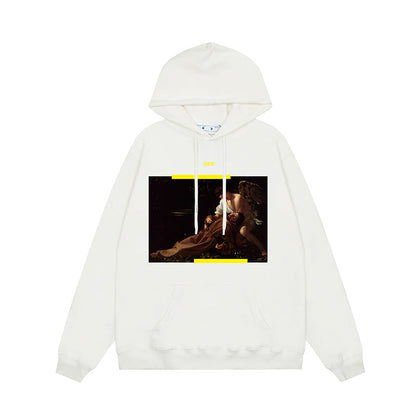 OFF WHITE Hoodie Trendy Street Style Personalized Cotton