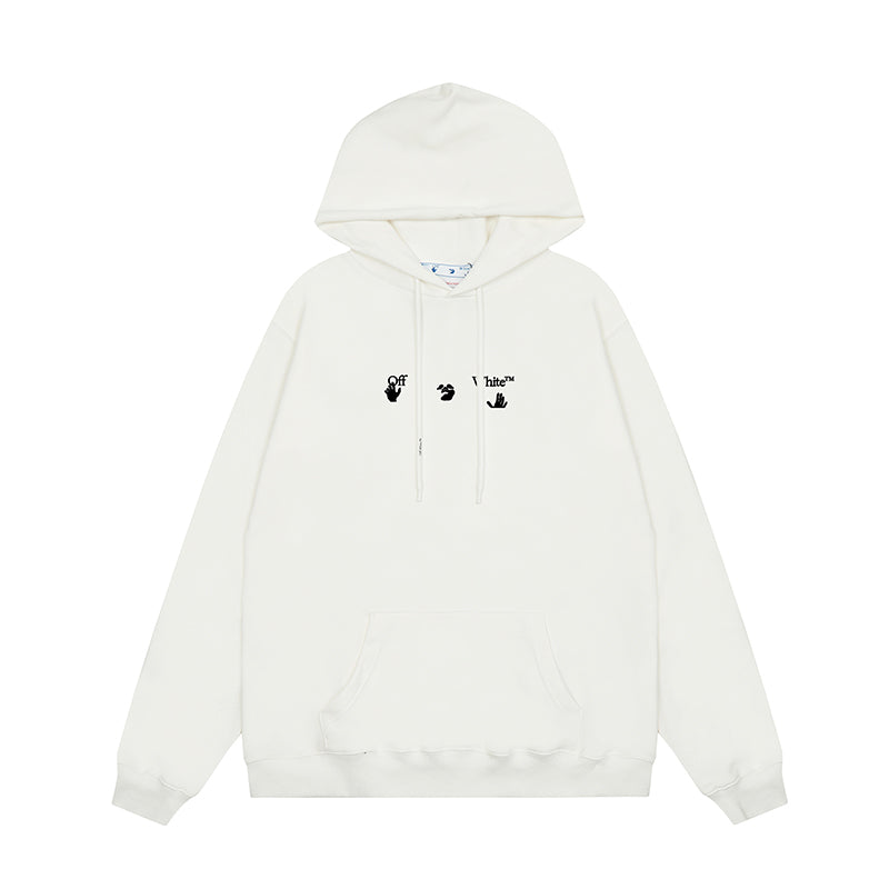 OFF WHITE Hoodie Trendy Street Style Personalized Cotton