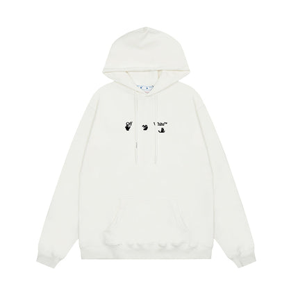 OFF WHITE Hoodie Trendy Street Style Personalized Cotton