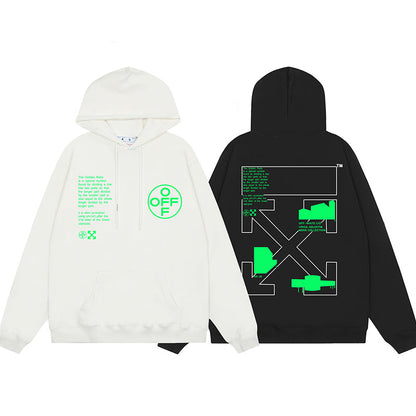 OFF WHITE Hoodie Trendy Street Style Personalized Cotton