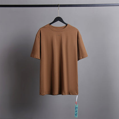Off White T Shirts Tie-Dye Process Loose Men'S And Women'S Same Style Pure Cotton Short Sleeves