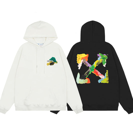 OFF WHITE Hoodie Trendy Street Style Personalized Cotton