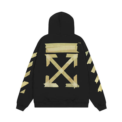 OFF WHITE Hoodie Trendy Street Style Personalized Cotton