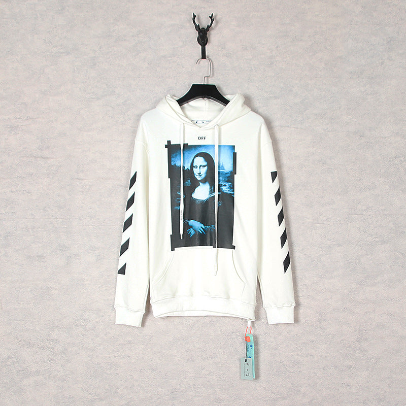 off White Hoodie Autumn Hooded Sweater Loose Men's and Women's Coat