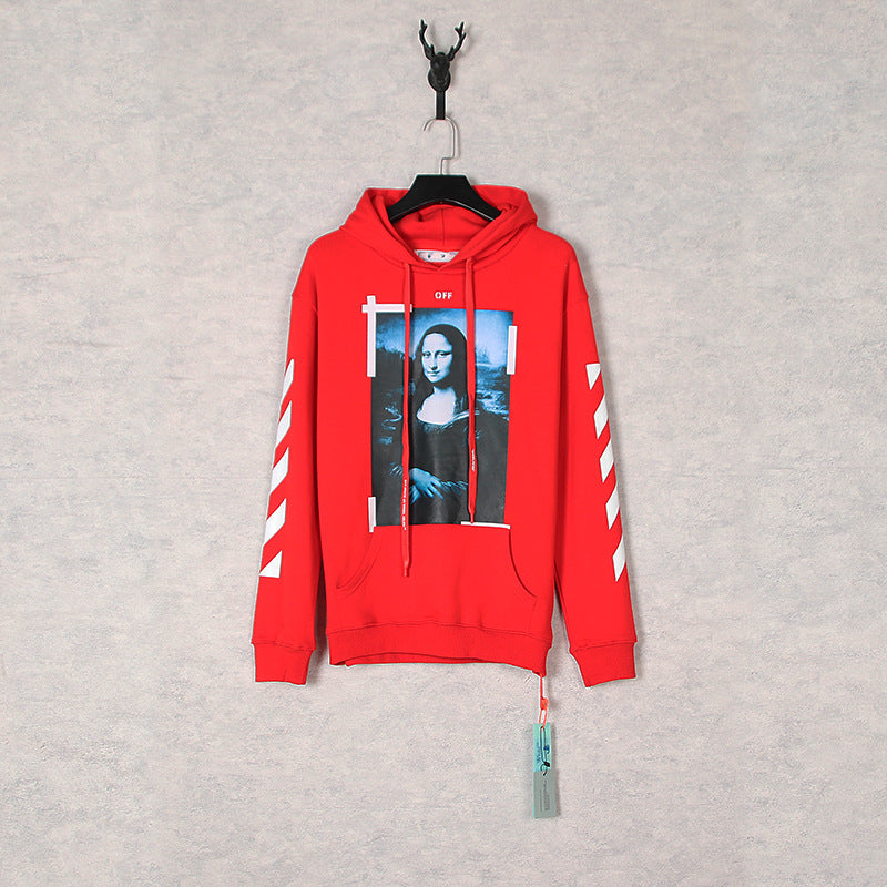 off White Hoodie Autumn Hooded Sweater Loose Men's and Women's Coat