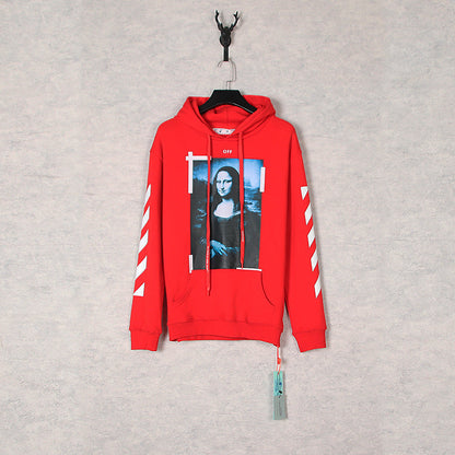 off White Hoodie Autumn Hooded Sweater Loose Men's and Women's Coat