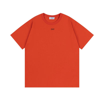 Off White T Shirts OW Rendered Arrow Pattern Crew Neck Pullover Short Sleeves