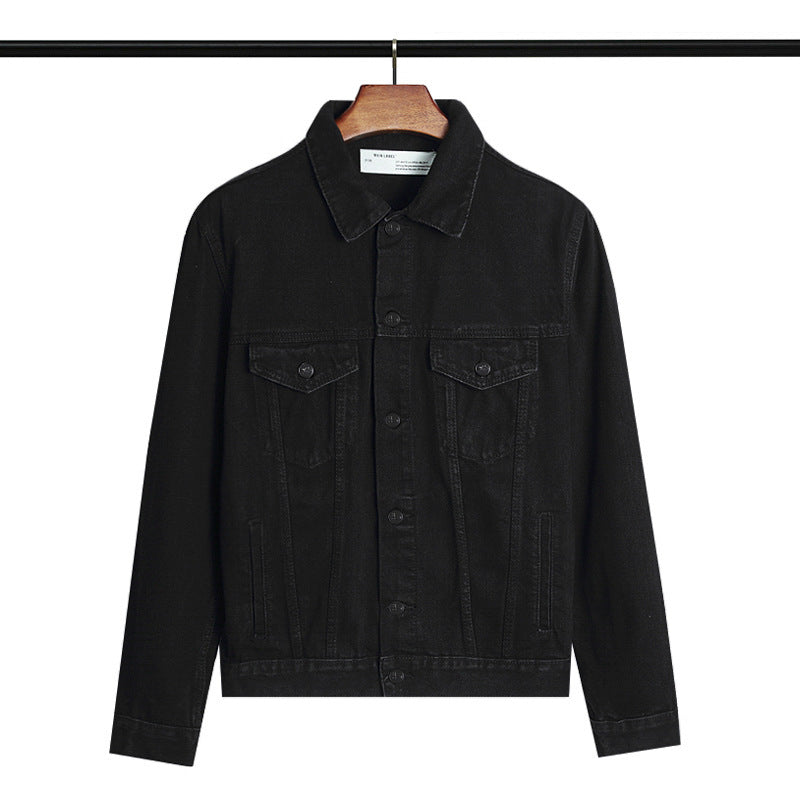 Off White Coats Spring And Autumn Denim Jacket Ow Men'S And Women'S Casual Jacket