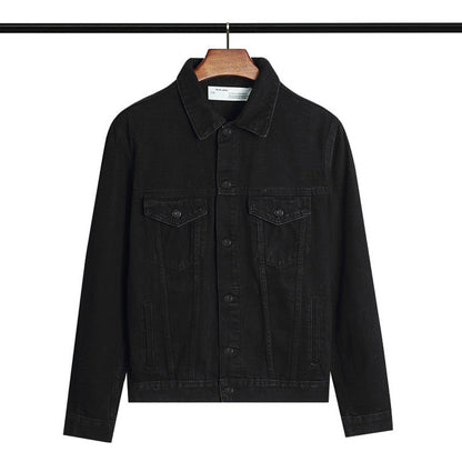 Off White Coats Spring And Autumn Denim Jacket Ow Men'S And Women'S Casual Jacket