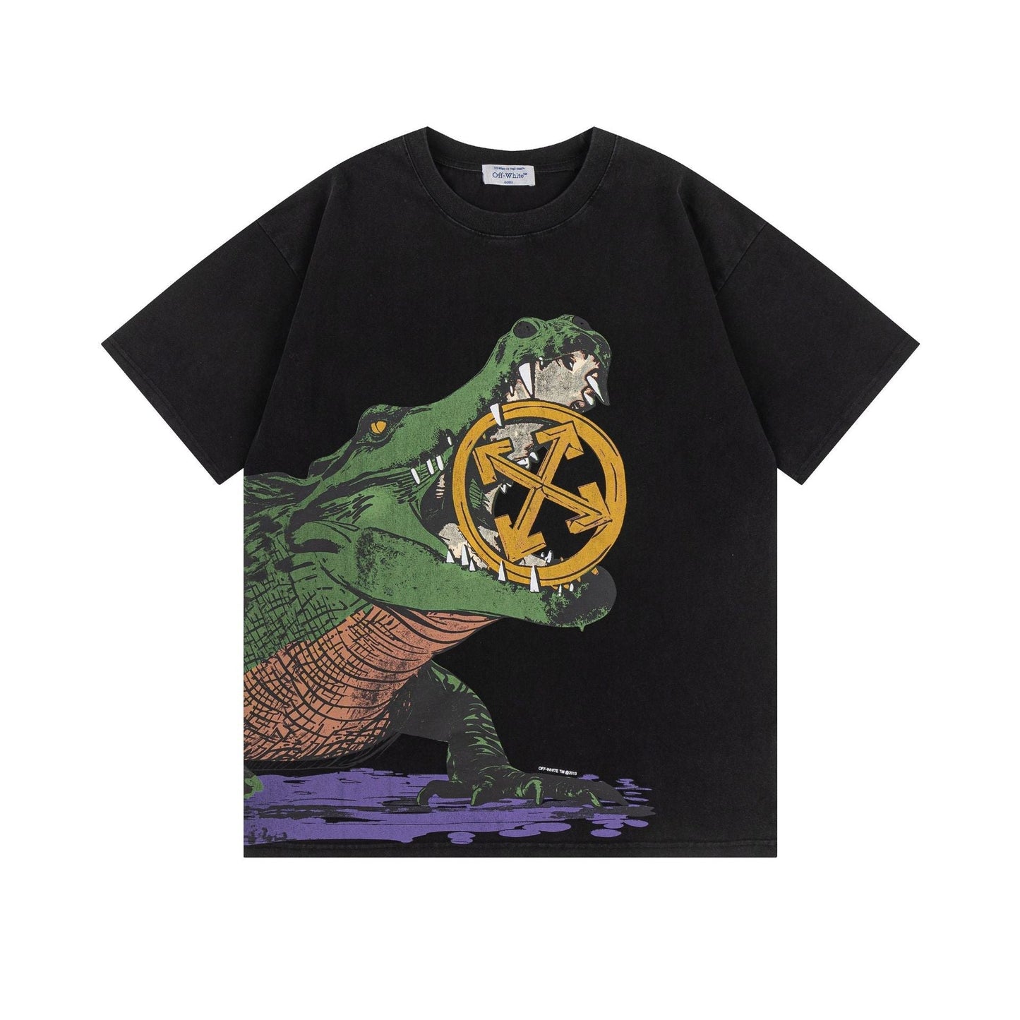 Off White T Shirts OW Alligator Arrow Crew Neck