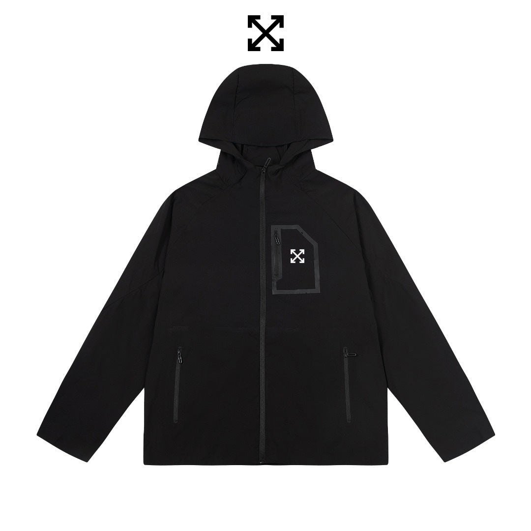 Off White Jacket Spring/Summer OW Outdoor Sports Casual Sunscreen Clothing