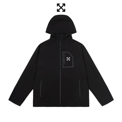 Off White Jacket Spring/Summer OW Outdoor Sports Casual Sunscreen Clothing