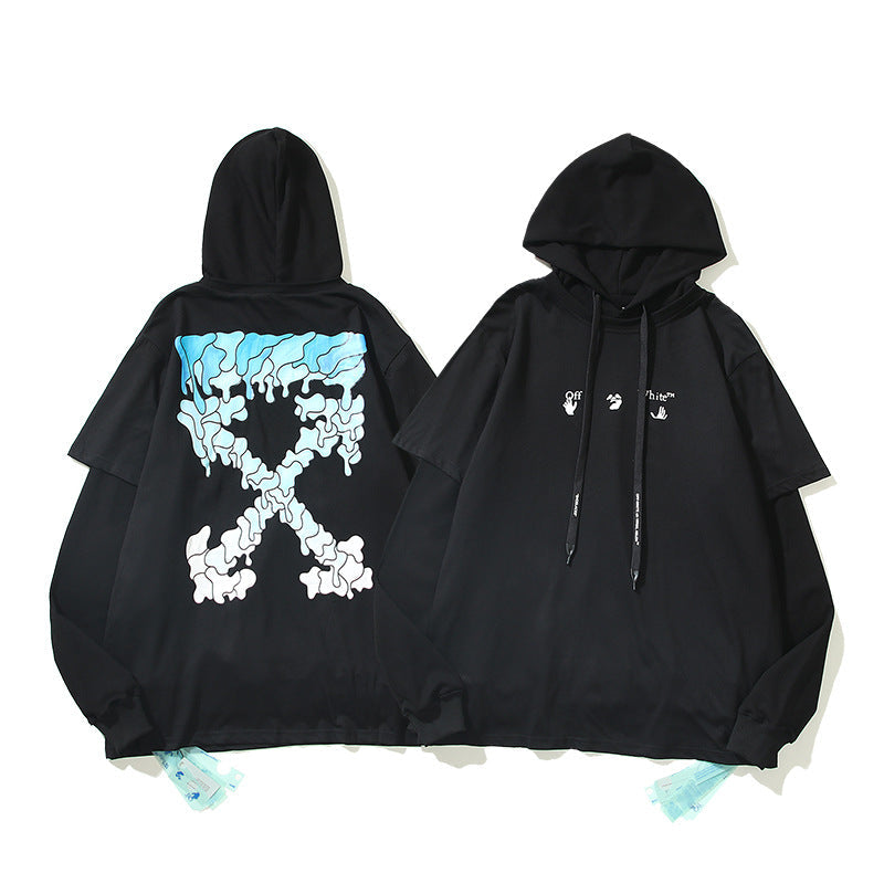 off White Hoodie Hoodie Sweater Ow Men's and Women's Loose Coat