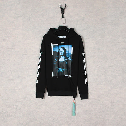 off White Hoodie Autumn Hooded Sweater Loose Men's and Women's Coat