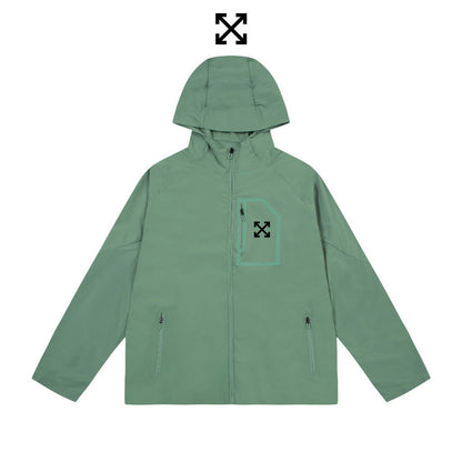 Off White Jacket Spring/Summer OW Outdoor Sports Casual Sunscreen Clothing