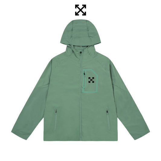 Off White Jacket Spring/Summer OW Outdoor Sports Casual Sunscreen Clothing