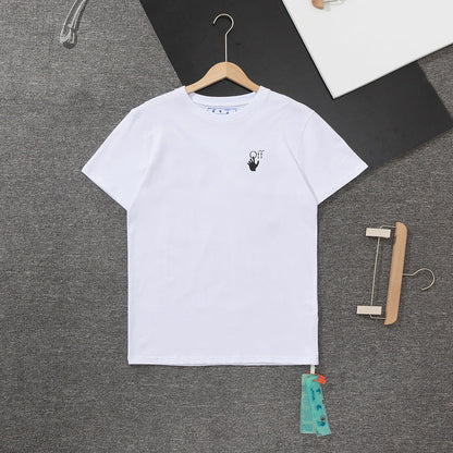 Off White T Shirts Back Gradient Black And White Classic Cross Arrow