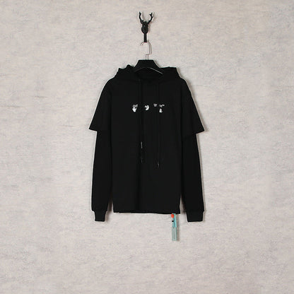 off White Hoodie Hoodie Sweater Ow Men's and Women's Loose Coat