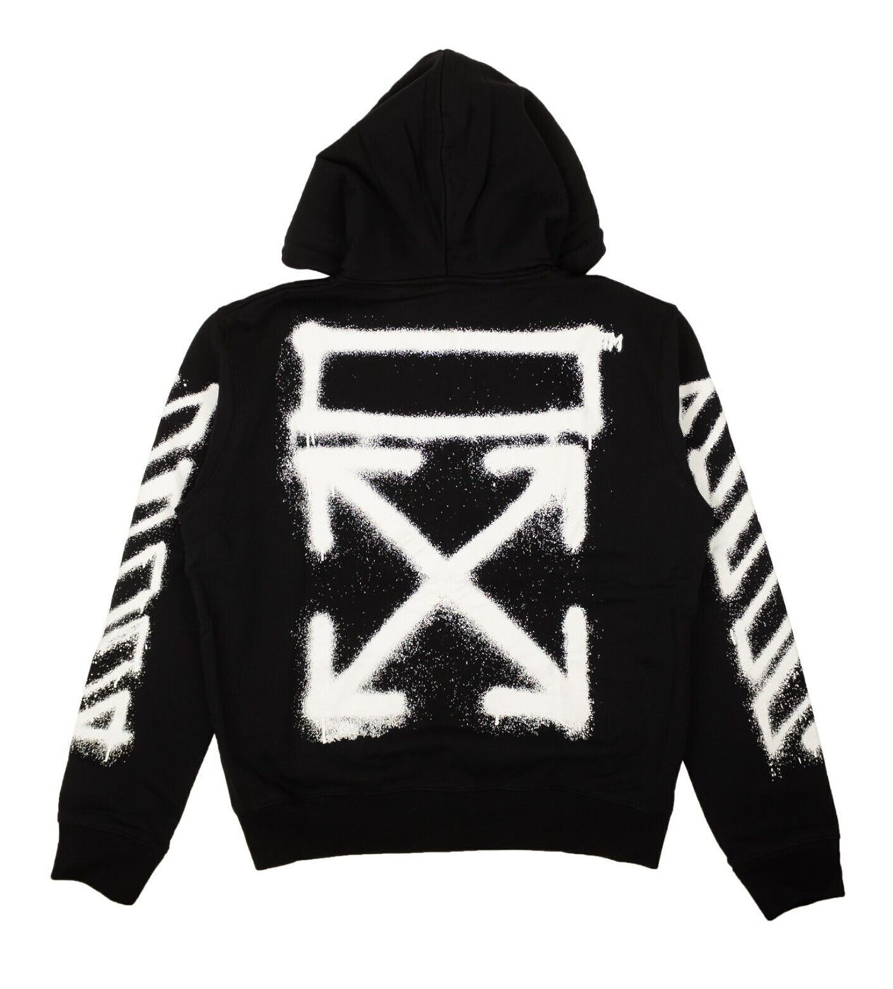 Off-White Black Spray Marker Zip Hoodie