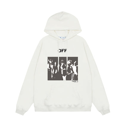 OFF WHITE Hoodie Trendy Street Style Personalized Cotton