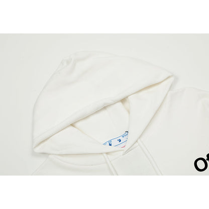 OFF WHITE Hoodie Trendy Street Style Personalized Cotton