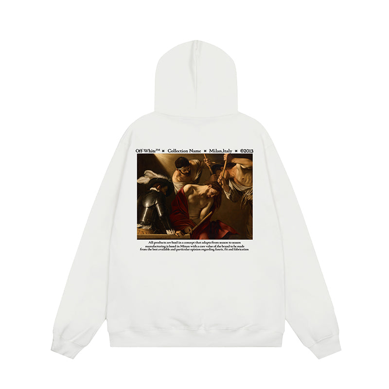 OFF WHITE Hoodie Trendy Street Style Personalized Cotton
