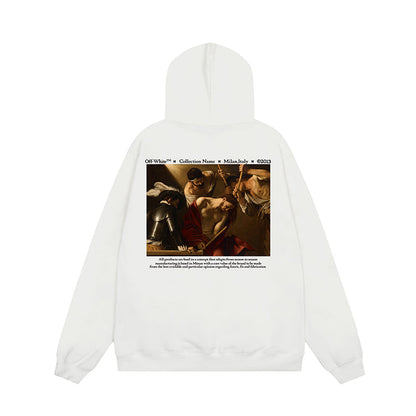 OFF WHITE Hoodie Trendy Street Style Personalized Cotton