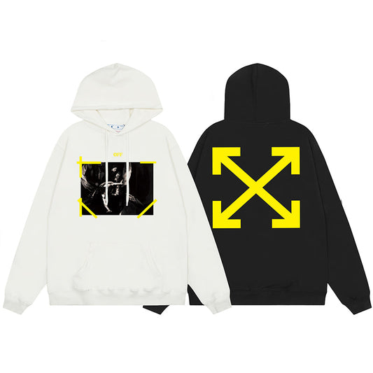 OFF WHITE Hoodie Trendy Street Style Personalized Cotton