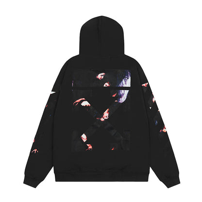 OFF WHITE Hoodie Trendy Street Style Personalized Cotton