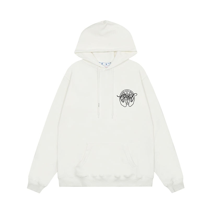 OFF WHITE Hoodie Trendy Street Style Personalized Cotton