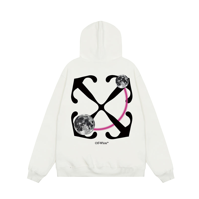 OFF WHITE Hoodie Trendy Street Style Personalized Cotton