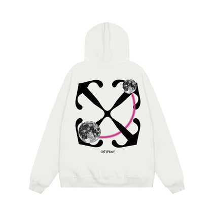 OFF WHITE Hoodie Trendy Street Style Personalized Cotton