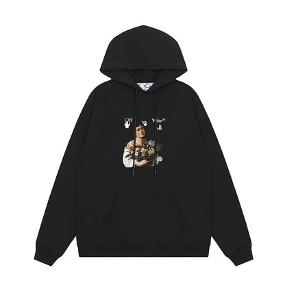 OFF WHITE Hoodie Trendy Street Style Personalized Cotton
