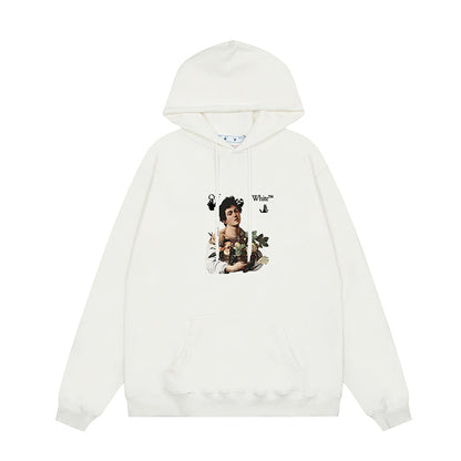 OFF WHITE Hoodie Trendy Street Style Personalized Cotton