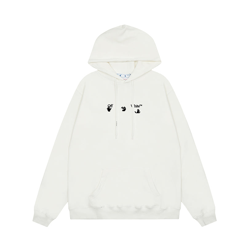 OFF WHITE Hoodie Trendy Street Style Personalized Cotton