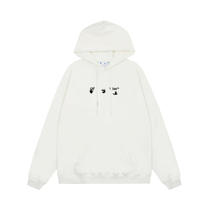 OFF WHITE Hoodie Trendy Street Style Personalized Cotton