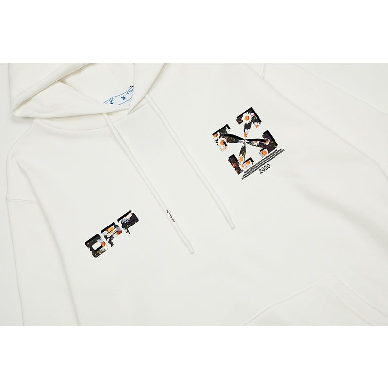 OFF WHITE Hoodie Trendy Street Style Personalized Cotton